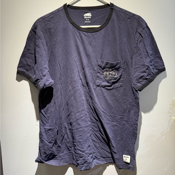 Roots Women's Dark Blue Short Sleeve Tee - Picture 1 of 8